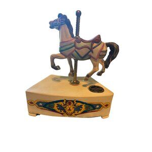 Vintage Willetts Designs Tobin‎ Fraley Carousel Horse Music Box "Loveliest Night